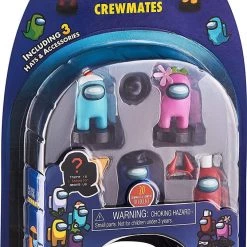 Among Us Crewmates Stampers 5pk Fortegreen Lime Brown Orange Game Figure Set PMI International