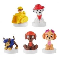 Action Figures Paw Patrol Characters Stampers 5pk Zuma Rubble In Bulldozer Figure Set PMI International