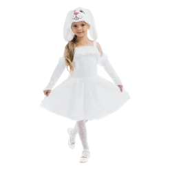 5 O'Reet White Bunny Hoppy Girls Plush Animal Costume Dress-Up Play Kids - X-Small Costumes
