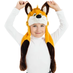 5 O'Reet Foxy Fox Plush Headpiece Kids Costume Dress-Up Play Accessory