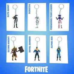 Action Figures Fortnite Popular Character Keychains 12pk Collectible Deluxe Box Figures PMI International
