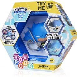 WOW Pods DC Comics Batman Swipe Light-Up Connect Figure Superhero Collectible Figure Action Figures