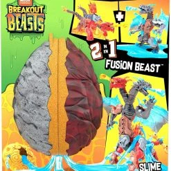 Mega Construx 2-in-1 Fusion Breakout Beasts Buildable Slime Combo Figures Mattel