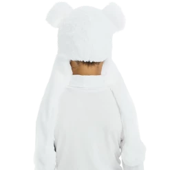 5 O'Reet Costumes White Polar Bear Plush Headpiece Kids Costume Dress-Up Play Accessory Hat Animal