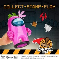 Among Us Stamper Pink Crewmate Flower Hat 7