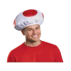 Disguise Mario Brothers Red Mushroom Hat Adult Costume Accessory